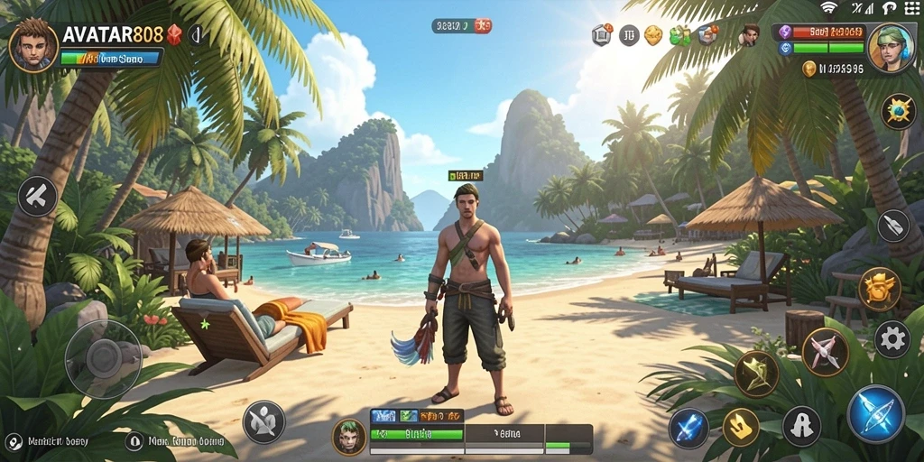 Gameplay mengasyikkan dari AVATAR808 yang penuh warna.