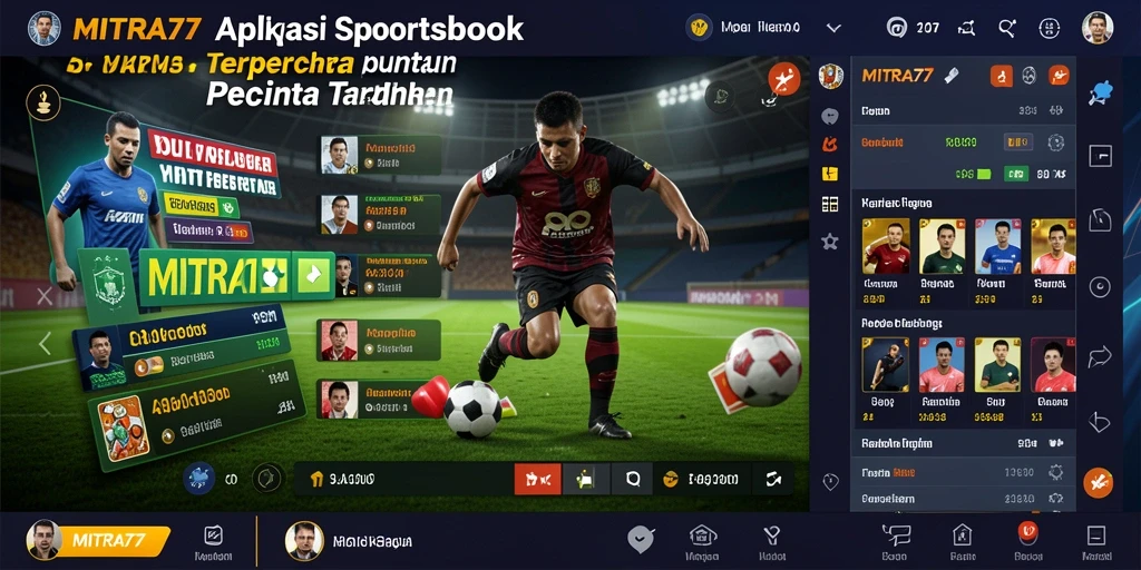 Tampilan antarmuka user-friendly MITRA77 saat menikmati taruhan olahraga.