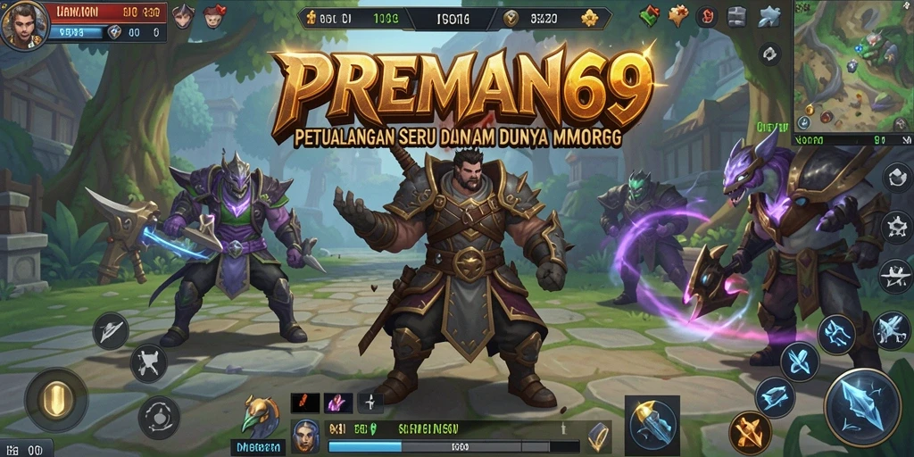 Screenshot gameplay <strong>PREMAN69</strong> menampilkan aksi seru dalam pertempuran MMORPG.