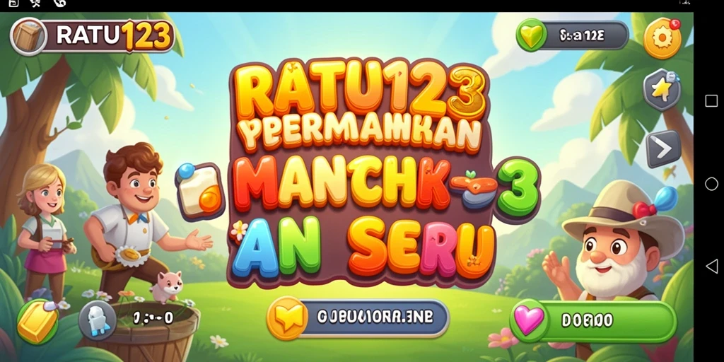 Tampilan menawan dari gameplay RATU123 dengan kombinasi warna-warni.