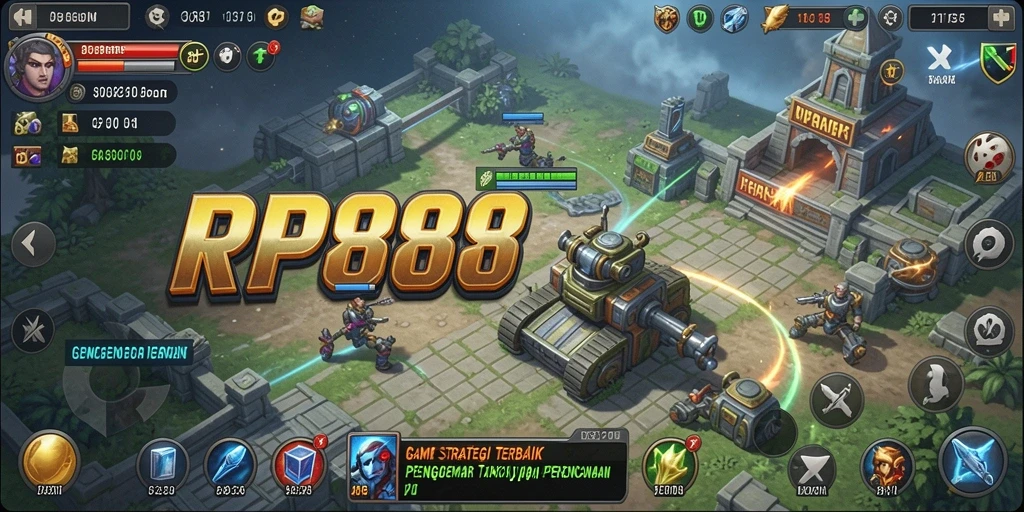 Tampilan gameplay menarik dengan elemen strategi yang mendalam.