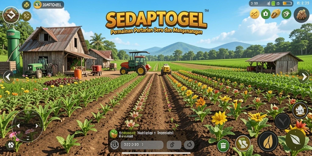 Gameplay seru di SEDAPTOGEL dengan pertanian yang interaktif.