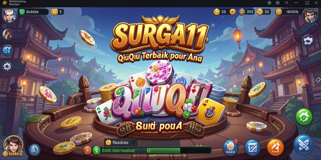 Tampilan gameplay SURGA11 menampilkan pemain bersaing dalam QiuQiu.